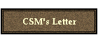 CSM's Letter